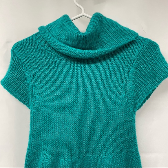 Judith March Green Sweater dress with embroidered flower size s - Picture 9 of 9